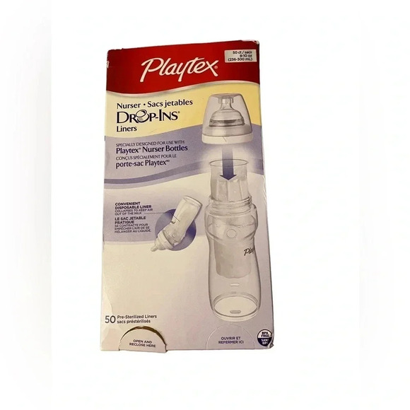 Playtex Drop-Ins Liners 50 Ct 8-10 oz - Picture 1 of 5
